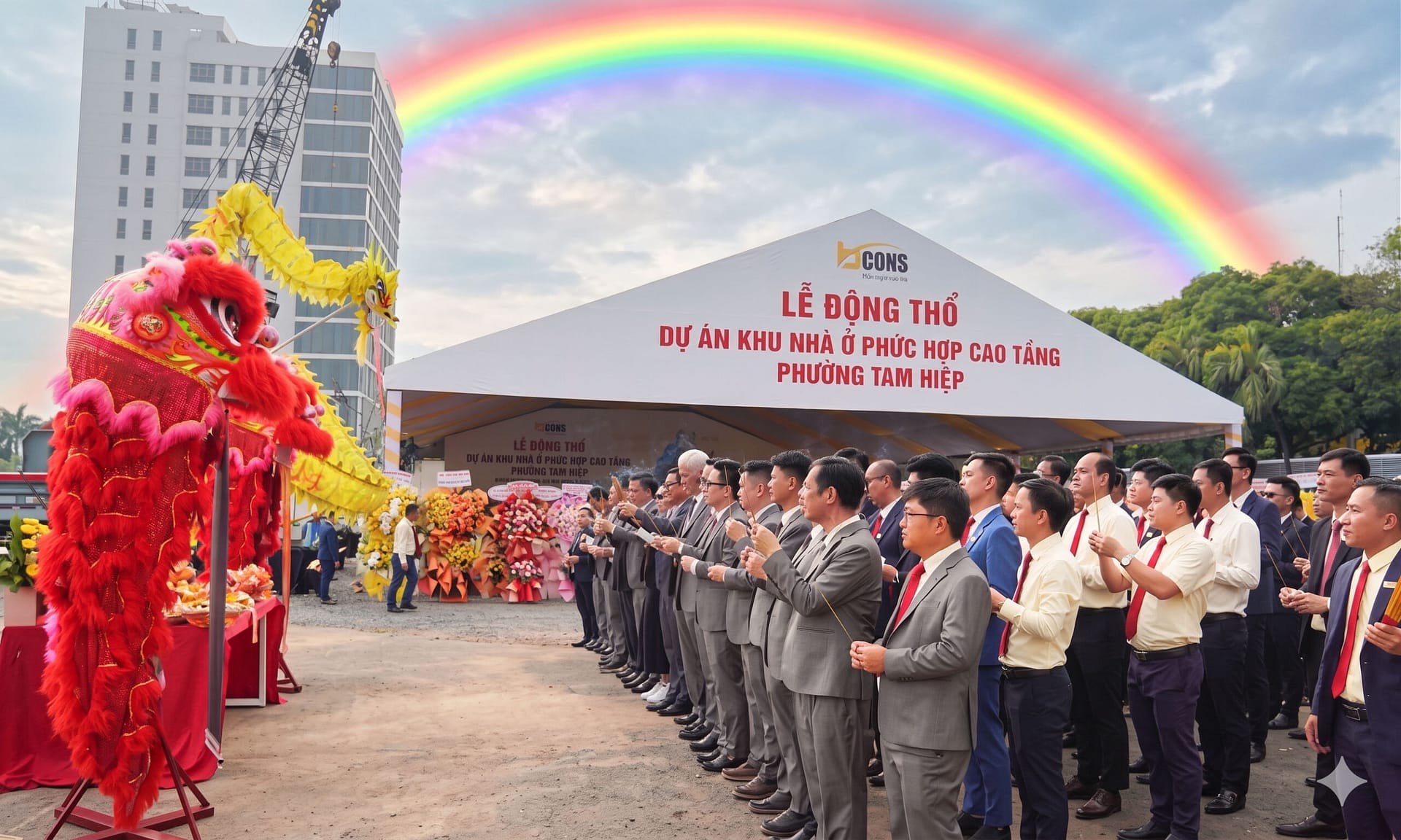 Lễ khởi động động thổ dự án chung cư Bcons Tam Hiệp tại Biên Hòa
